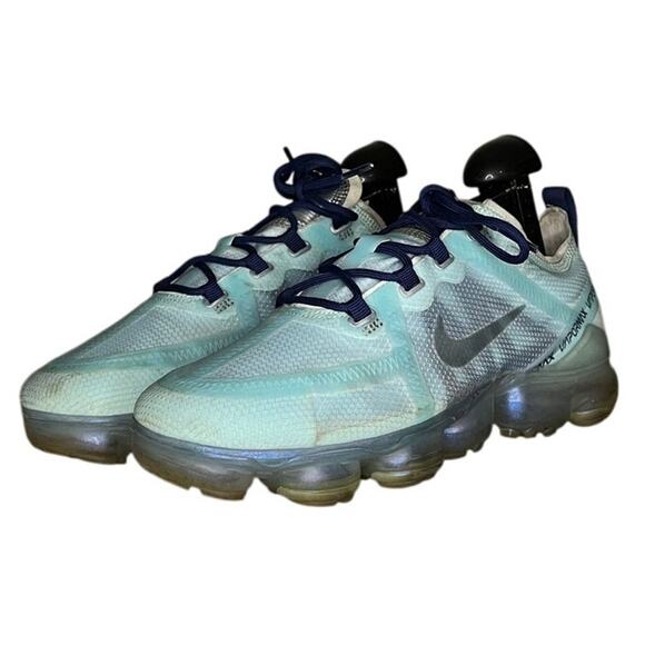 Womens Nike Air VaporMax 2019 AR6632-300 Athletic Sneaker Size 8.5 Blue Running - Picture 2 of 6